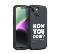 Head Case Designs Officially Licensed Friends TV Show How You Doin' Quotes Ultra-Armoured Shockproof Case [Military Grade Protection] Compatible With Apple iPhone 14