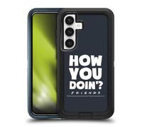 Head Case Designs Officially Licensed Friends TV Show How You Doin' Quotes Ultra-Armoured Shockproof Case [Military Grade Protection] Compatible With Samsung Galaxy S24 5G