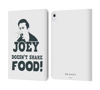 Head Case Designs Officially Licensed Friends TV Show Joey Food Quotes Leather Wallet Case Compatible With Apple iPad Air 13 2024/2025