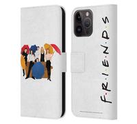 Head Case Designs Officially Licensed Friends TV Show Logo Opening Sequence Key Art Leather Book Wallet Case Cover Compatible With Apple iPhone 15 Pro Max