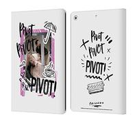 Head Case Designs Officially Licensed Friends TV Show Pivot Doodle Art Leather Wallet Case Compatible With Apple iPad 10.2 2019/2020/2021