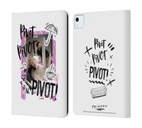 Head Case Designs Officially Licensed Friends TV Show Pivot Doodle Art Leather Wallet Case Compatible With Apple iPad Air 11 2020/2022/2024/2025