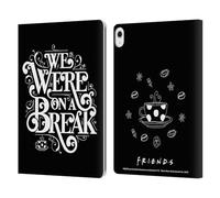 Head Case Designs Officially Licensed Friends TV Show We Were On A Break Key Art Leather Wallet Case Compatible With Apple iPad Air 13 2024/2025
