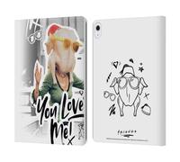 Head Case Designs Officially Licensed Friends TV Show You Love Me Doodle Art Leather Wallet Case Compatible With Apple iPad Air 13 2024/2025