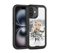 Head Case Designs Officially Licensed Friends TV Show You Love Me Doodle Art Ultra-Armoured Shockproof Case [Military Grade Protection] Compatible With Apple iPhone 16
