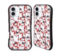Head Case Designs Officially Licensed Frosty the Snowman Movie Pattern 4 Patterns Hybrid Case Compatible With Apple iPhone 16 Plus
