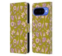 Head Case Designs Officially Licensed Gabriela Thomeu Art Deco Floral Leather Wallet Case Compatible With Google Pixel 10
