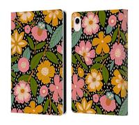 Head Case Designs Officially Licensed Gabriela Thomeu Floral Jungle Floral Leather Wallet Case Compatible With Apple iPad mini (2021/2024)