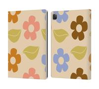 Head Case Designs Officially Licensed Gabriela Thomeu Flower Vibe Vintage Pattern Retro Leather Wallet Case Compatible With Apple iPad Pro 12.9 2020/2021/2022