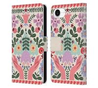 Head Case Designs Officially Licensed Gabriela Thomeu Folk Flora Floral Leather Wallet Case Compatible With Apple iPhone 16e