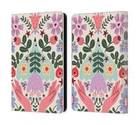Head Case Designs Officially Licensed Gabriela Thomeu Folk Flora Floral Leather Wallet Case Compatible With Amazon Kindle 11th Gen (2024)