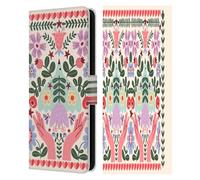 Head Case Designs Officially Licensed Gabriela Thomeu Folk Flora Floral Leather Wallet Case Compatible With Samsung Galaxy S23 FE 5G