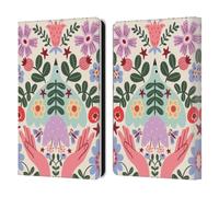 Head Case Designs Officially Licensed Gabriela Thomeu Folk Flora Floral Leather Wallet Case Compatible With Amazon Kindle Paperwhite 6