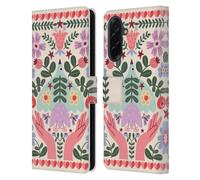 Head Case Designs Officially Licensed Gabriela Thomeu Folk Flora Floral Leather Wallet Case Compatible With Samsung Galaxy A36 5G