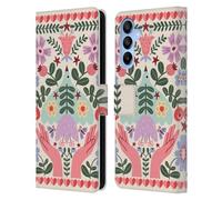 Head Case Designs Officially Licensed Gabriela Thomeu Folk Flora Floral Leather Wallet Case Compatible With Samsung Galaxy A16 5G