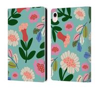 Head Case Designs Officially Licensed Gabriela Thomeu Super Bloom Floral Leather Wallet Case Compatible With Apple iPad mini (2021/2024)