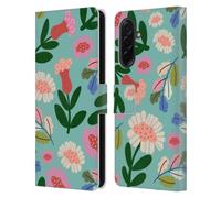 Head Case Designs Officially Licensed Gabriela Thomeu Super Bloom Floral Leather Wallet Case Compatible With Samsung Galaxy A36 5G