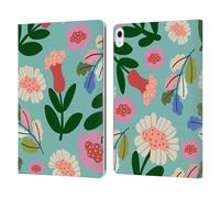 Head Case Designs Officially Licensed Gabriela Thomeu Super Bloom Floral Leather Wallet Case Compatible With Apple iPad Air 13 2024/2025