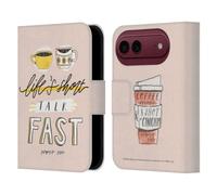 Head Case Designs Officially Licensed Gilmore Girls Life's Short Talk Fast Graphics Leather Wallet Case Compatible With Apple iPhone Duo