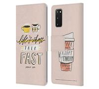 Head Case Designs Officially Licensed Gilmore Girls Life's Short Talk Fast Graphics Leather Wallet Case Compatible With Samsung Galaxy S20 / S20 5G