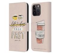 Head Case Designs Officially Licensed Gilmore Girls Life's Short Talk Fast Graphics Leather Wallet Case Compatible With Apple iPhone 15 Pro Max