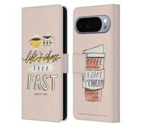 Head Case Designs Officially Licensed Gilmore Girls Life's Short Talk Fast Graphics Leather Wallet Case Compatible With Google Pixel 10 Pro XL