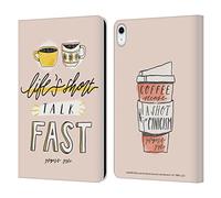 Head Case Designs Officially Licensed Gilmore Girls Life's Short Talk Fast Graphics Leather Wallet Case Compatible With Apple iPad 10.9 2022/2025