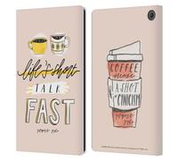 Head Case Designs Officially Licensed Gilmore Girls Life's Short Talk Fast Graphics Leather Wallet Case Compatible With Amazon Fire Max 11 2023