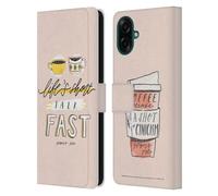 Head Case Designs Officially Licensed Gilmore Girls Life's Short Talk Fast Graphics Leather Wallet Case Compatible With Samsung Galaxy A07