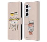Head Case Designs Officially Licensed Gilmore Girls Life's Short Talk Fast Graphics Leather Wallet Case Compatible With Samsung Galaxy S26