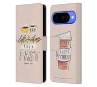 Head Case Designs Officially Licensed Gilmore Girls Life's Short Talk Fast Graphics Leather Wallet Case Compatible With Google Pixel 10