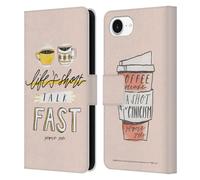 Head Case Designs Officially Licensed Gilmore Girls Life's Short Talk Fast Graphics Leather Wallet Case Compatible With Apple iPhone 16e