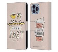 Head Case Designs Officially Licensed Gilmore Girls Life's Short Talk Fast Graphics Leather Wallet Case Compatible With Apple iPhone 14