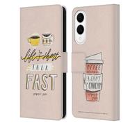 Head Case Designs Officially Licensed Gilmore Girls Life's Short Talk Fast Graphics Leather Wallet Case Compatible With Samsung Galaxy S25 Edge