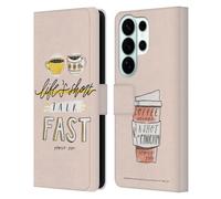 Head Case Designs Officially Licensed Gilmore Girls Life's Short Talk Fast Graphics Leather Wallet Case Compatible With Samsung Galaxy S26 Ultra
