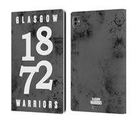 Head Case Designs Officially Licensed Glasgow Warriors 1872 Warriors Graphics Leather Wallet Case Compatible With Apple iPad Pro 11 M4/M5 2024/2025