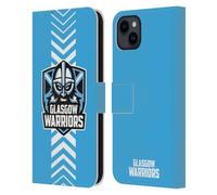 Head Case Designs Officially Licensed Glasgow Warriors Arrow Graphics Leather Wallet Case Compatible With Apple iPhone 15 Plus