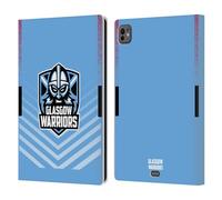 Head Case Designs Officially Licensed Glasgow Warriors Away 2022/23 Crest Kit Leather Wallet Case Compatible With Apple iPad Pro 11 M4/M5 2024/2025