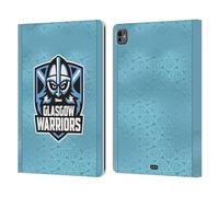 Head Case Designs Officially Licensed Glasgow Warriors Away 2025/26 Crest Kit Leather Wallet Case Compatible With Apple iPad Pro 13 M4 2024