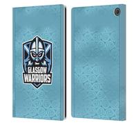 Head Case Designs Officially Licensed Glasgow Warriors Away 2025/26 Crest Kit Leather Wallet Case Compatible With Amazon Fire Max 11 2023