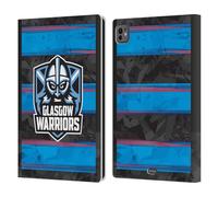 Head Case Designs Officially Licensed Glasgow Warriors EU 2025/26 Crest Kit Leather Wallet Case Compatible With Apple iPad Pro 11 M4/M5 2024/2025