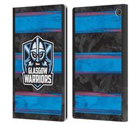 Head Case Designs Officially Licensed Glasgow Warriors EU 2025/26 Crest Kit Leather Wallet Case Compatible With Amazon Fire Max 11 2023