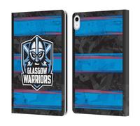 Head Case Designs Officially Licensed Glasgow Warriors EU 2025/26 Crest Kit Leather Wallet Case Compatible With Apple iPad 10.9 2022/2025