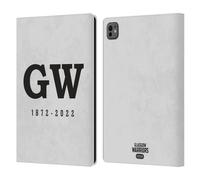 Head Case Designs Officially Licensed Glasgow Warriors GW 1872 Graphics Leather Wallet Case Compatible With Apple iPad Pro 11 M4/M5 2024/2025