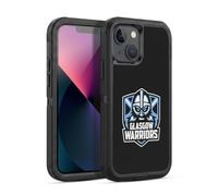 Head Case Designs Officially Licensed Glasgow Warriors Plain Black Logo Ultra-Armoured Shockproof Case [Military Grade Protection] Compatible With Apple iPhone 13
