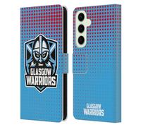 Head Case Designs Officially Licensed Glasgow Warriors Red And Blue Graphics Leather Wallet Case Compatible With Samsung Galaxy S25+