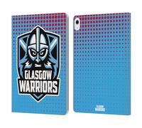 Head Case Designs Officially Licensed Glasgow Warriors Red And Blue Graphics Leather Wallet Case Compatible With Apple iPad Air 13 2024/2025