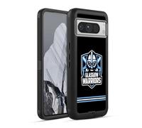 Head Case Designs Officially Licensed Glasgow Warriors Stripes Black Logo Ultra-Armoured Shockproof Case [Military Grade Protection] Compatible With Google Pixel 8 Pro