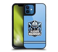 Head Case Designs Officially Licensed Glasgow Warriors Stripes Blue Logo Gel Armour Case [Military Grade Protection] Compatible With Apple iPhone 12 / iPhone 12 Pro