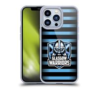 Head Case Designs Officially Licensed Glasgow Warriors Stripes Logo 2 Gel Case [Military Grade Protection] Compatible with Apple iPhone 13 Pro and Compatible with MagSafe